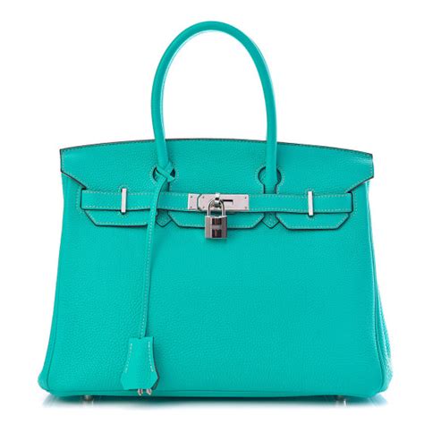 hermes bag lagoon|HERMES Togo Birkin 30 Lagon 459939 .